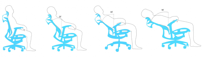 Wintexの網の背部人間工学的の椅子21.50KGSの人間工学的の管理の机椅子0