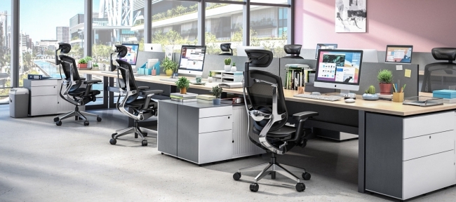 GTChair灰色フレームの旋回装置のオフィス販売法はよく設計人間工学的のオフィスの椅子3を緩める